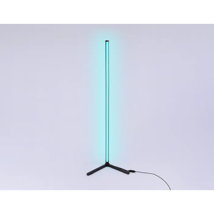 Светильник светодиодный напольный RGB с пультом FL8022 BK черный LED 15W RGB D32*1250 (ПДУ РАДИО 2.4G) от NovaLamp