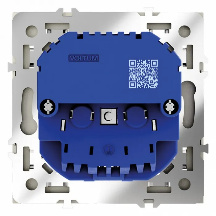 Розетка с заземлением и со шторкой и 2хUSB type A и C без рамки Voltum S70 VLS040505 от ImperiumLoft