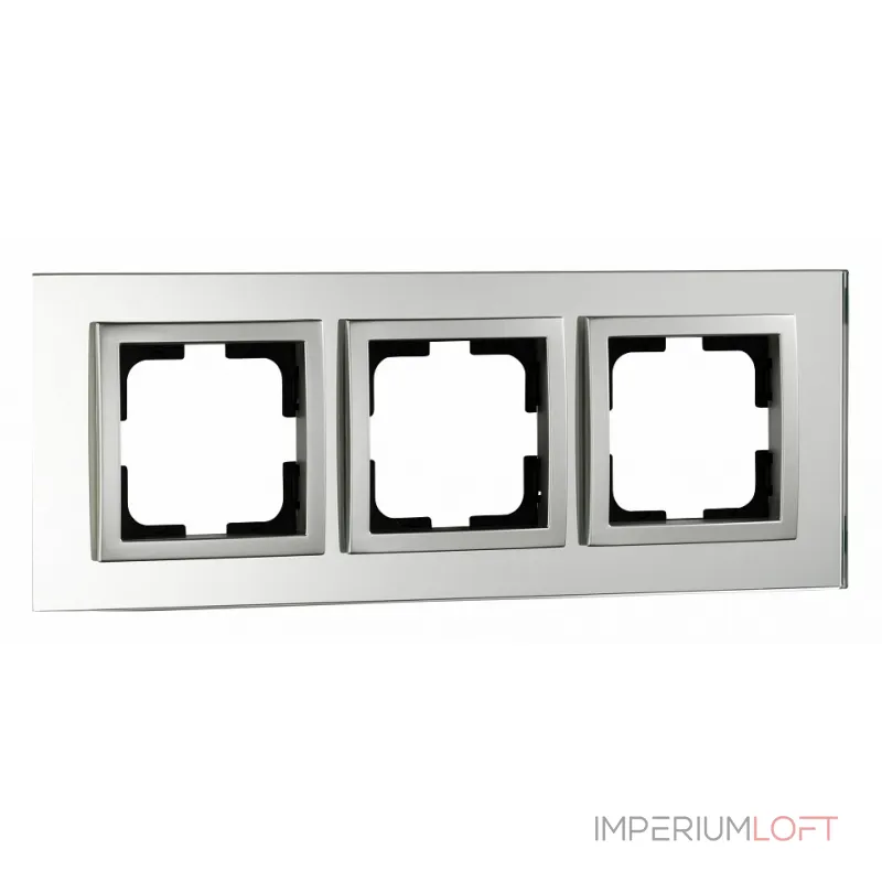 Рамка на 3 поста Mono Electric Style Glass 107-700000-162