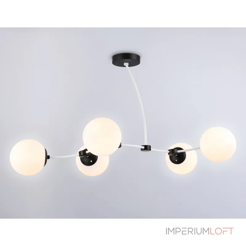 Подвесной светильник TR2546/5 WH/BK белый/черный E27/5 max 60W 950*600*450 от NovaLamp
