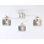 Светильник потолочный TR303217/3 WH/CH/SM белый/хром/дымчатый E27*3 max 60W D540*250 от NovaLamp