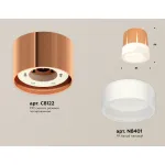 Комплект накладного светильника с акрилом XS8122010 PPG/FR золото розовое полированное/белый матовый GX53 (C8122, N8401) от NovaLamp
