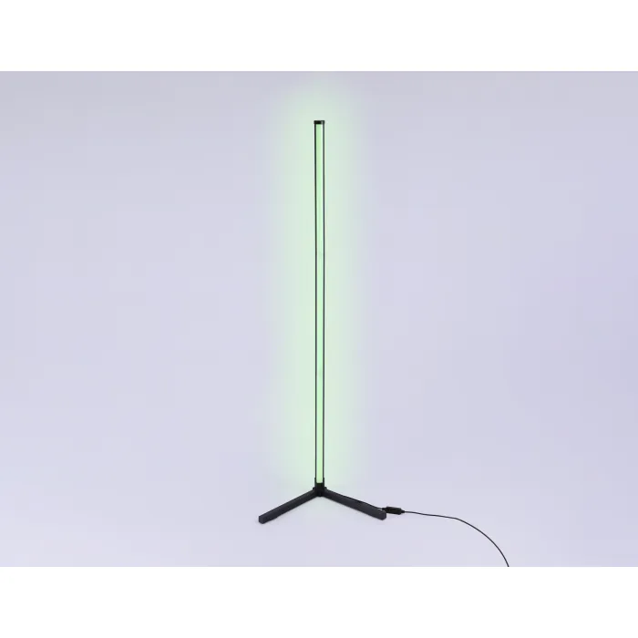 Светильник светодиодный напольный RGB с пультом FL8022 BK черный LED 15W RGB D32*1250 (ПДУ РАДИО 2.4G) от NovaLamp