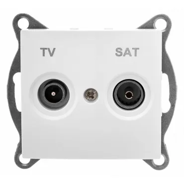 ТВ-розетка и SAT-розетка оконечная без рамки Gusi Electric BRAVO С10TS1-001 ТВ-розетка и SAT-розетка оконечная без рамки Gusi Electric BRAVO С10TS1-001