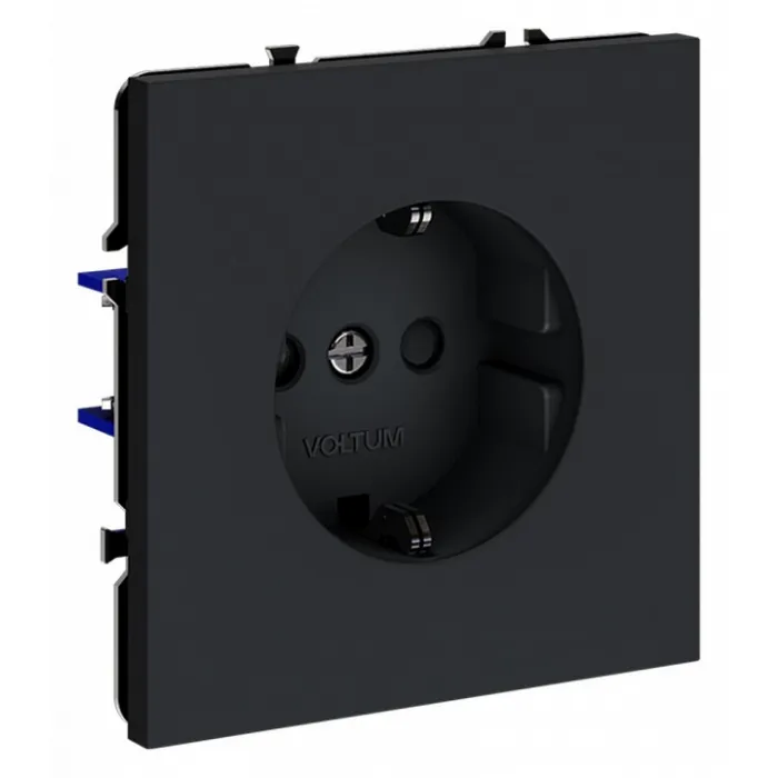 Розетка с заземлением и со шторкой без рамки Voltum S70 VLS040207 от ImperiumLoft