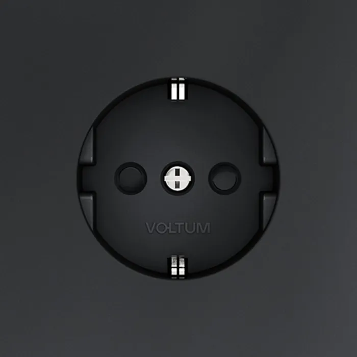 Розетка с заземлением и со шторкой без рамки Voltum S70 VLS040207 от ImperiumLoft
