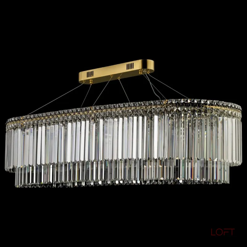 Подвесная люстра Arti Lampadari Ovindoli Nickel Ovindoli L 1.5.120x40.101 G Подвесная люстра Arti Lampadari Ovindoli Nickel Ovindoli L 1.5.120x40.101 G