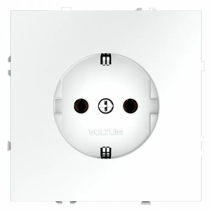 Розетка с заземлением без рамки Voltum S70 VLS040102 от ImperiumLoft