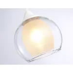 Подвесной светильник TR3538 WH/CL/FR белый/прозрачный/белый матовый E27 max 40W D130*800 от NovaLamp