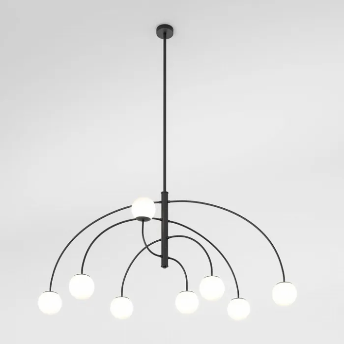 Люстра на штанге Eurosvet Cenacolo 30179/8 черный от ImperiumLoft
