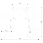 Трек встраиваемый Elektrostandard Slim Magnetic a067505