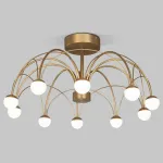 Люстра на штанге Eurosvet Ragno 90031/10 LED золото от ImperiumLoft