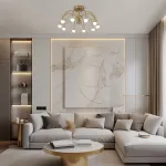 Люстра на штанге Eurosvet Ragno 90031/10 LED золото от ImperiumLoft