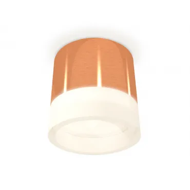 Комплект накладного светильника с акрилом XS8122010 PPG/FR золото розовое полированное/белый матовый GX53 (C8122, N8401)