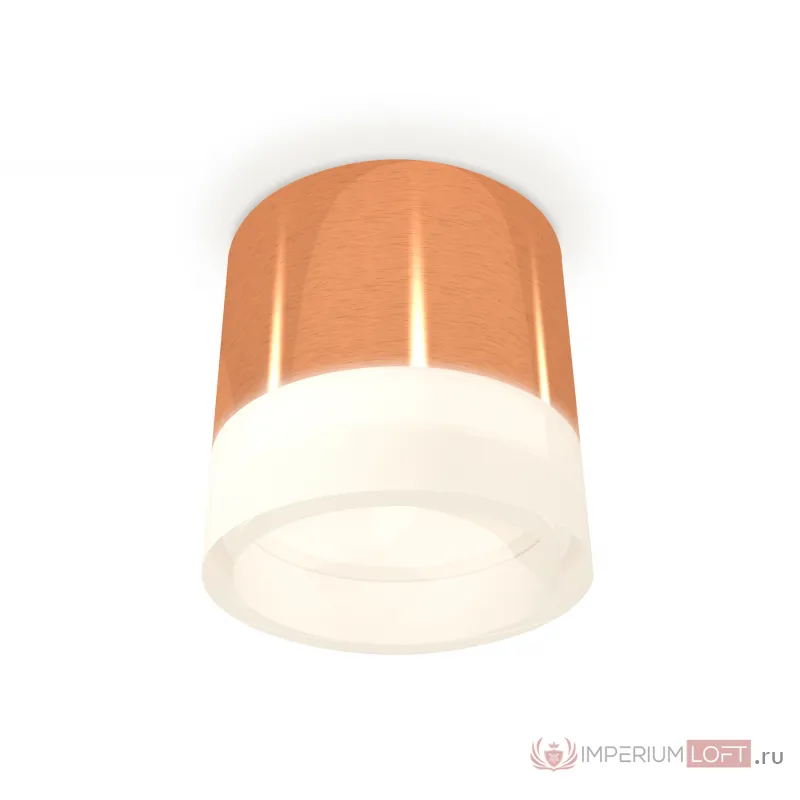 Комплект накладного светильника с акрилом XS8122010 PPG/FR золото розовое полированное/белый матовый GX53 (C8122, N8401) от NovaLamp
