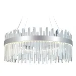Подвесная светодиодная люстра с хрусталем TR5011 CH/CL хром/прозрачный 88W 3000K/4200K/6400K D800*950 (Без ПДУ) от NovaLamp