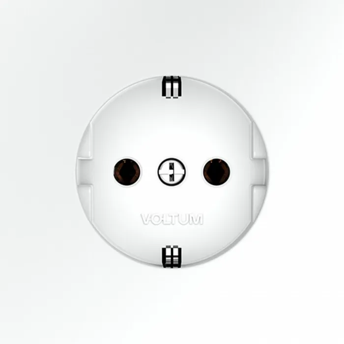 Розетка с заземлением без рамки Voltum S70 VLS040102 от ImperiumLoft