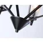 Подвесная люстра со сменной лампой TR3237/6 BK черный E14/6 max 40W D610*585 от NovaLamp