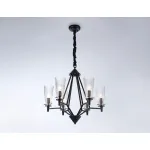 Подвесная люстра со сменной лампой TR3237/6 BK черный E14/6 max 40W D610*585 от NovaLamp