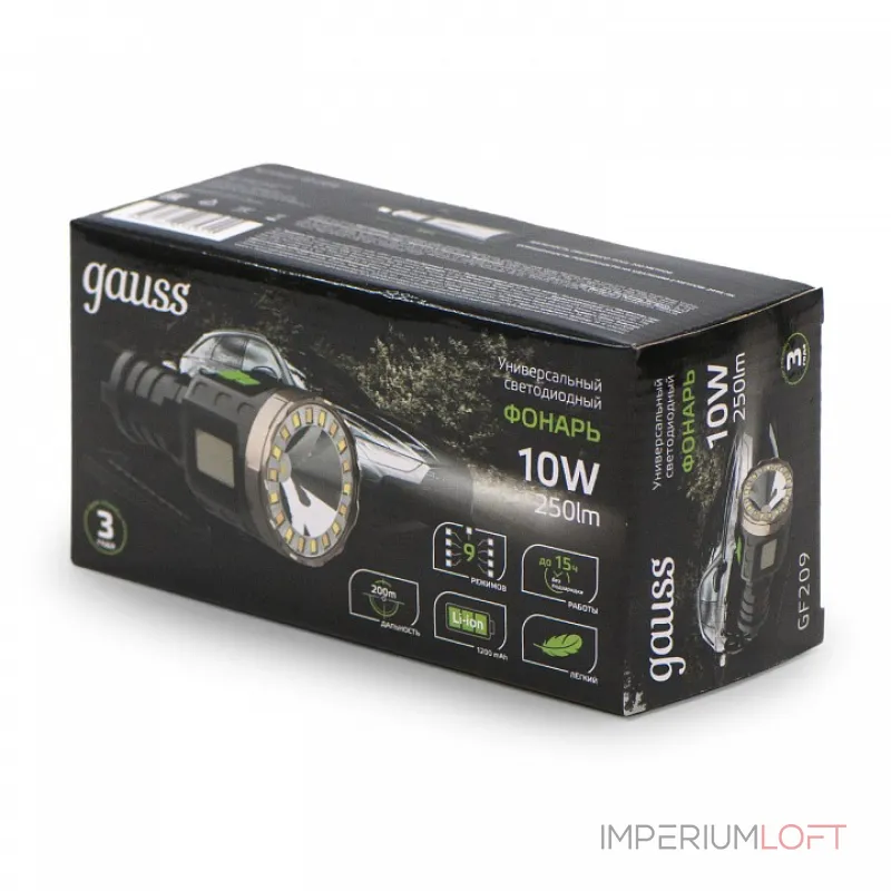 Фонарь ручной Gauss GF209 от ImperiumLoft Фонарь ручной Gauss GF209 от ImperiumLoft