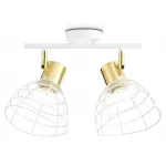 Настенно-потолочный спот в стиле лофт TR8601/2 WH/GD белый/золото E27*2 max 40W 260*154*230 от NovaLamp