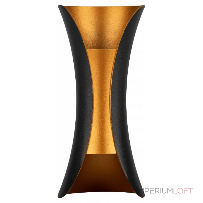 Накладной светильник Эра WL42 BK+GD Б0054420