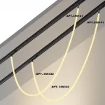 Светильник трековый для низковольтного шинопровода FLUM IP20 LED 14W 3000K 48V 1360Лм RAMO 359332 KONST NT24 000 Черный от ImperiumLoft