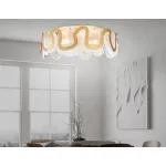 Потолочная люстра TR5327/6 GD/FR золото/белый матовый E14/6 max 40W D606*230 от NovaLamp