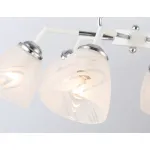 Светильник подвесной TR303292/6 WH/CH/FR белый/хром/белый матовый E27*6 max 60W D590*380 от NovaLamp