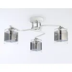Светильник потолочный TR303217/3 WH/CH/SM белый/хром/дымчатый E27*3 max 60W D540*250 от NovaLamp