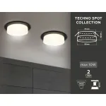 Встраиваемый точечный светильник с акрилом TN1312 SBK/FR черный песок/белый матовый GU5.3 D98*45 от NovaLamp