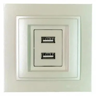Розетка USB Mono Electric Despina 102-252505-178