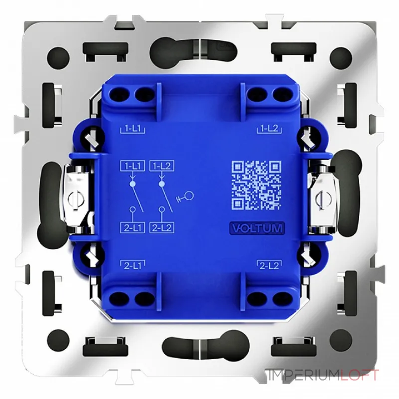 Выключатель двухклавишный без рамки Voltum S70 VLS020107 от ImperiumLoft Выключатель двухклавишный без рамки Voltum S70 VLS020107 от ImperiumLoft