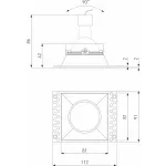 Встраиваемый светильник Elektrostandard Renzo a067526