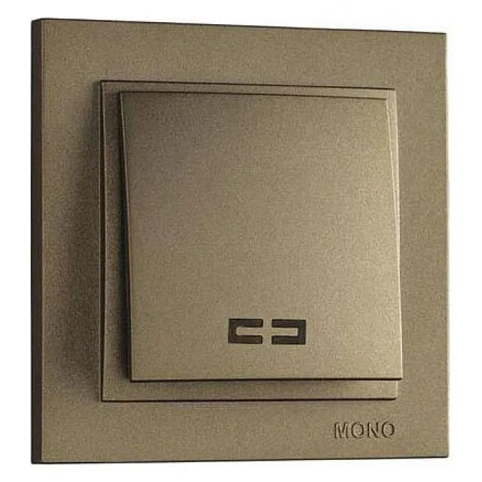 Выключатель одноклавишный с подсветкой Mono Electric Despina 102-232325-101 от ImperiumLoft