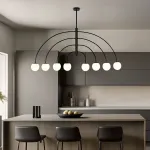 Люстра на штанге Eurosvet Cenacolo 30179/8 черный от ImperiumLoft