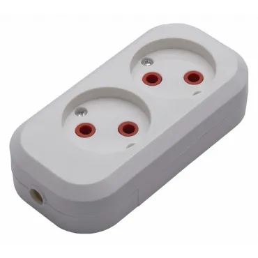 Розетка переносная разборная без заземления Stekker Бруна 39007 Розетка переносная разборная без заземления Stekker Бруна 39007