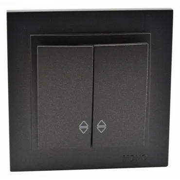 Выключатель проходной двухклавишный Mono Electric Despina 102-202023-111 Выключатель проходной двухклавишный Mono Electric Despina 102-202023-111