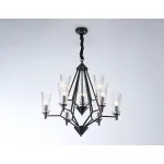 Подвесная люстра со сменной лампой TR3238/6+3 BK черный E14/9 max 40W D730*720 от NovaLamp