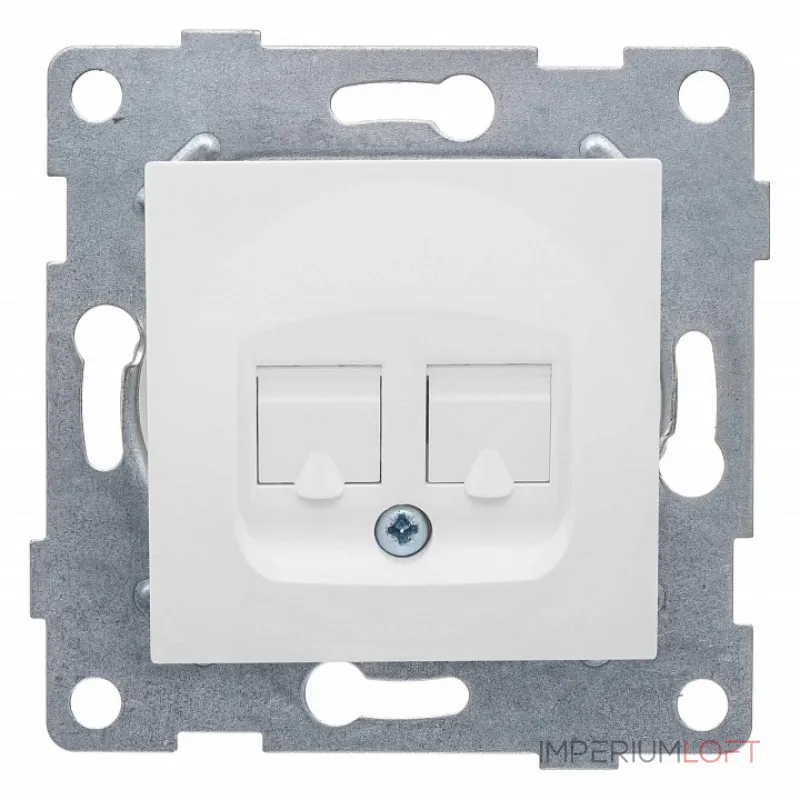 Розетка двойная RJ-12 и Ethernet RJ-45 без рамки Gusi Electric UGRA С11КТ-001 Розетка двойная RJ-12 и Ethernet RJ-45 без рамки Gusi Electric UGRA С11КТ-001
