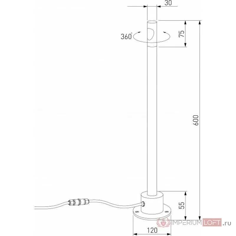 Наземный низкий светильник Elektrostandard Latent a066695 от ImperiumLoft