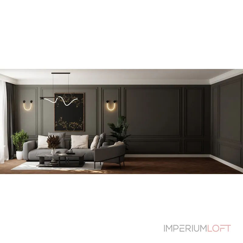 Накладной светильник LIGHTERA Tura LE103W-93BB STAINLESS Накладной светильник LIGHTERA Tura LE103W-93BB STAINLESS