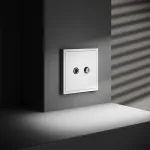 Розетка телевизионная встраиваемая S70 оконечная TV+SAT (белый матовый) Voltum VLS060402