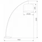 Торшер TK Lighting Moby 3060 Moby White от ImperiumLoft