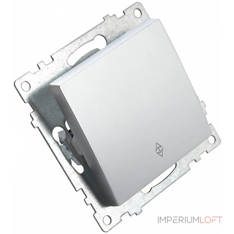 Выключатель проходной одноклавишный без рамки Stekker Катрин 39576 от ImperiumLoft