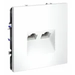 Розетка двойная Ethernet RJ-45 без рамки Voltum S70 VLS060202 от ImperiumLoft