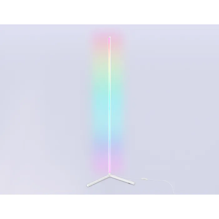 Светильник светодиодный напольный RGB с пультом FL8025 WH белый LED 20W RGB D32*1650 (ПДУ РАДИО 2.4G) от NovaLamp