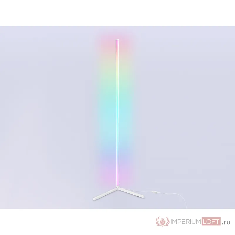 Светильник светодиодный напольный RGB с пультом FL8025 WH белый LED 20W RGB D32*1650 (ПДУ РАДИО 2.4G) от NovaLamp