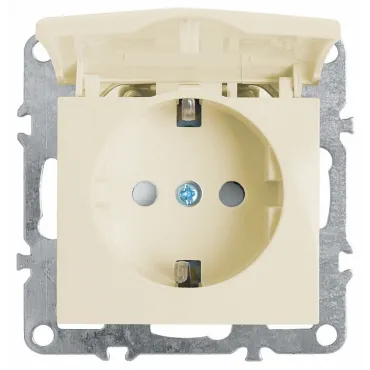 Розетка с заземлением и со шторками без рамки с крышкой Stekker PST16-9112 39330 Розетка с заземлением и со шторками без рамки с крышкой Stekker PST16-9112 39330