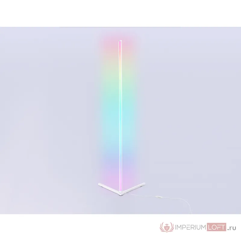 Светильник светодиодный напольный RGB с пультом FL8025 WH белый LED 20W RGB D32*1650 (ПДУ РАДИО 2.4G) от NovaLamp